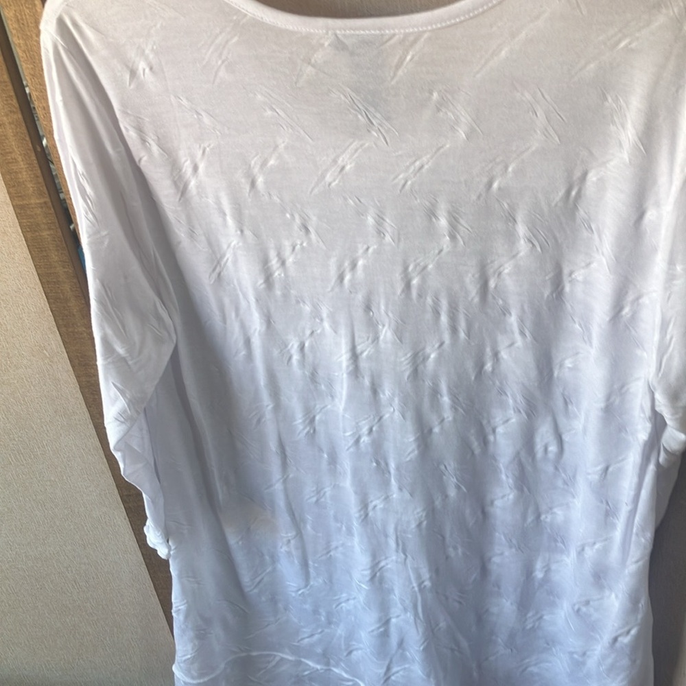 FINAL MARKDOWN Focus White Textured Top medium - Picture 5 of 5